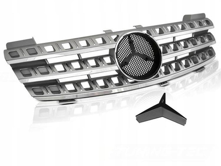 Frontgitter Mercedes W164 05-08 Sølvkrom