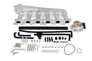 Nissan RB20 indsugningsmanifold med gasspjæld og fuel rail