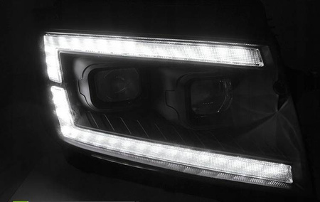Tube Led-forlygter sort til Vw Crafter Ii 2017-