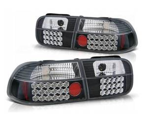 LED-lamper Ny Honda Civic 3d 91-95 Sort Led