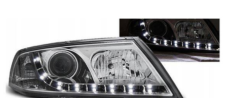 Skoda Octavia II 2 lygter 04-08 H7 dagslys krom