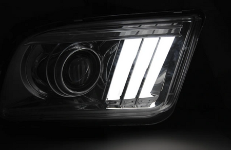 Forlygter Ford Mustang 04-09 Chrome Led Bar