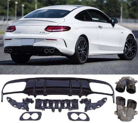 DIFFUSER MERCEDES C205 A205 LOOK C43 AMG SORT