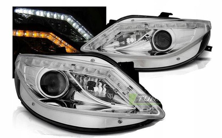 Forlygter Seat Ibiza 6J 08-12 krom retning led