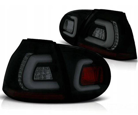 LED-lys ny Vw Golf V 5 sort røg led bar