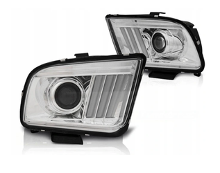 Forlygter Ford Mustang 04-09 Chrome Led Bar