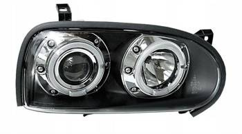 VW Golf III SORT RINGI forlygter