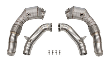 Downpipe BMW M850I/XI G14 G15 G16/M550i G30 / M650i / M750i G11 G12 med OPF N63 + Heat Shield