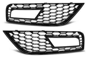 Halogenramme grill sort Audi A4 B8 RS-STYLE 1