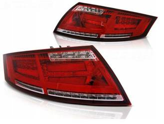 Audi tt 06-14 rød hvid led bar dts lamper