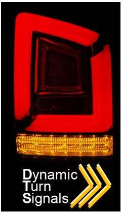 LED-lys vw t5 10-15 rød røg fuld led dts