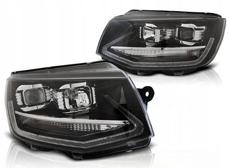 Vw T6 15- sort led tru drl forlygter