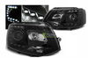 Forlygter nye Vw T5 10-15 sort led drl