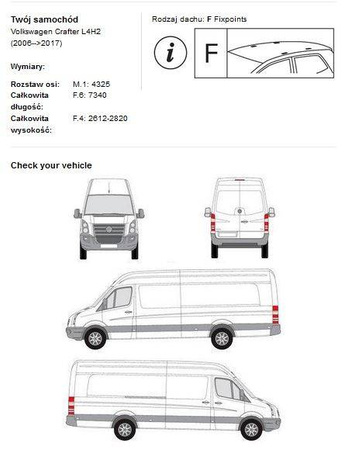 Bagage tagplatform vw Crafter I L4H2