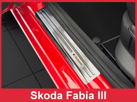 Skoda Fabia 3 dørtrinsplader (stål)