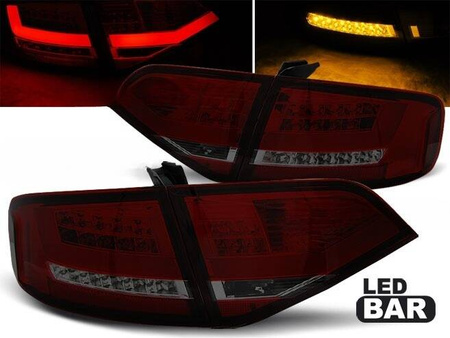 LED-LYGTER AUDI A4 B8 08-11 SEDAN RED SMOKE LED