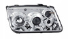 VW Bora forlygter CHROM RINGI