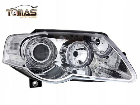 Forlygter VW Passat B6 CHROM RINGS