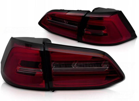 Røde røg-LED-lamper til VW Golf 7 VII Variant
