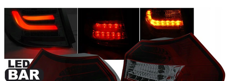 LED-LYS BMW E87/E81 07-11 RØD SMOKE LED BAR
