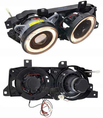 Forlygter forlygter bmw e34 sort ringi