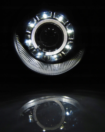 Forlygter Vw Lupo 98-05 Chrome Led Ringi
