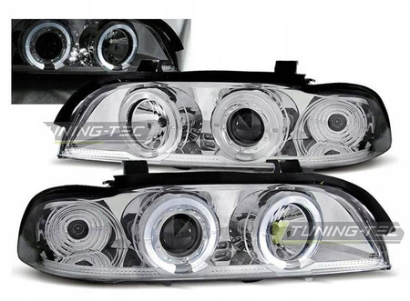 Bmw e39 ringi h1/h1 krom ringi-lygte forlygter