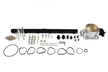 Toyota Lexus 2JZ-GTE indsugningsmanifold med fuel rail og 90 mm gasspjældshus