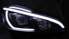Peugeot 208 12-15 Sorte Led Drl-forlygter