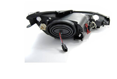 Forlygter peugeot 206 02- ring ccfl sort