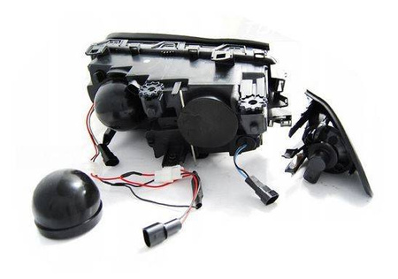 Forlygter BMW E46 Angel Eyes LED B