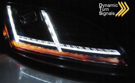 Audi Tt lygter 10-14 8j Sort Led Xenon Drl Afs