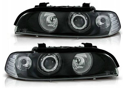 Forlygter BMW E39 SORT RINGI