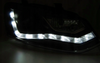 Forlygter Vw Polo 6r 09-14 Sort Led