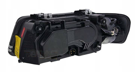 Forlygter A3 8L SORT RING