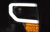 Forlygter Ford F150 Mk12 08-14 Sort Led