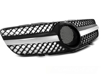 Grill MERCEDES SL r230 01-06 stil sort krom