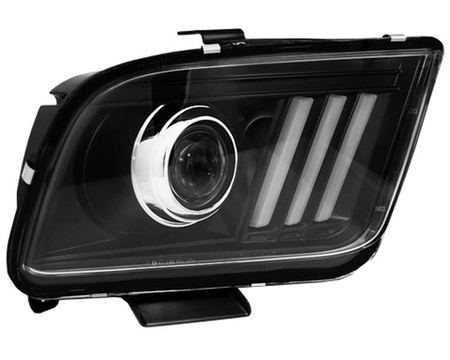 Ford Mustang forlygter 04-09 rørlys sort
