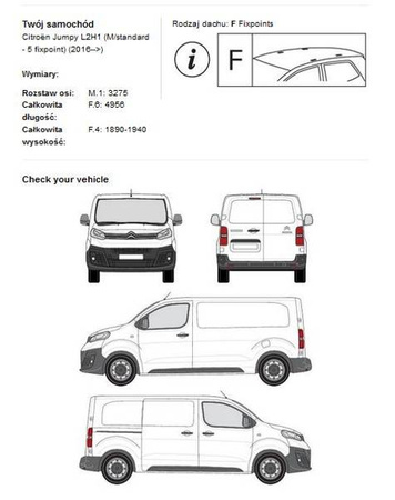 Cruz tagplatform til bagage Toyota ProAce III