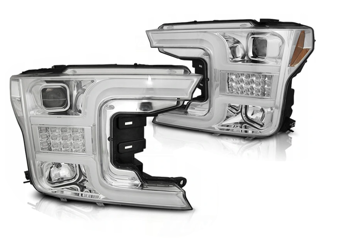 Tube Chrome Seq-forlygter til Ford F150 Mk13 17-20