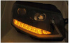Vw T6 15- sort rør led drl dts forlygter