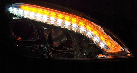Lygter Mercedes W221 S-klasse 05-09 Krom Led Afs
