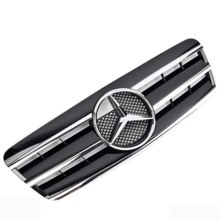 GRILL MERCEDES C208 A208 CLK SORT KROM AMG LOOK