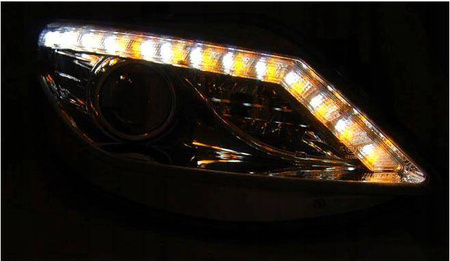Forlygter Seat Ibiza 6J 08-12 krom retning led