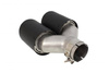 Dobbelt lydpottespids 2x101 mm input 63 mm Carbon L