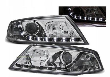 Skoda Octavia II 2 04-08 led krom xenon lygter