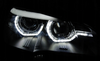 Lygter med fuld led i sort til Bmw X5 E70 07-13 Xenon D1S
