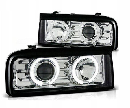 Forlygter Vw Corrado 88-95 ringi krom
