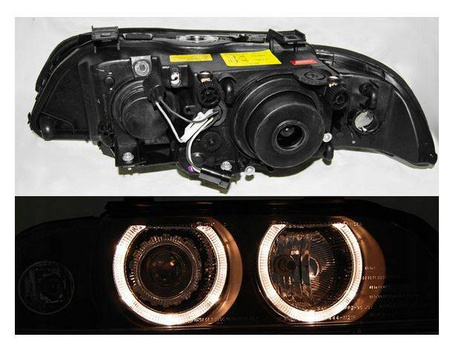 Forlygter BMW E39 ANGEL EYES D2S /