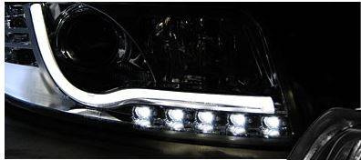 Lygter ny audi a4 b6 00-04 led rør sort drl